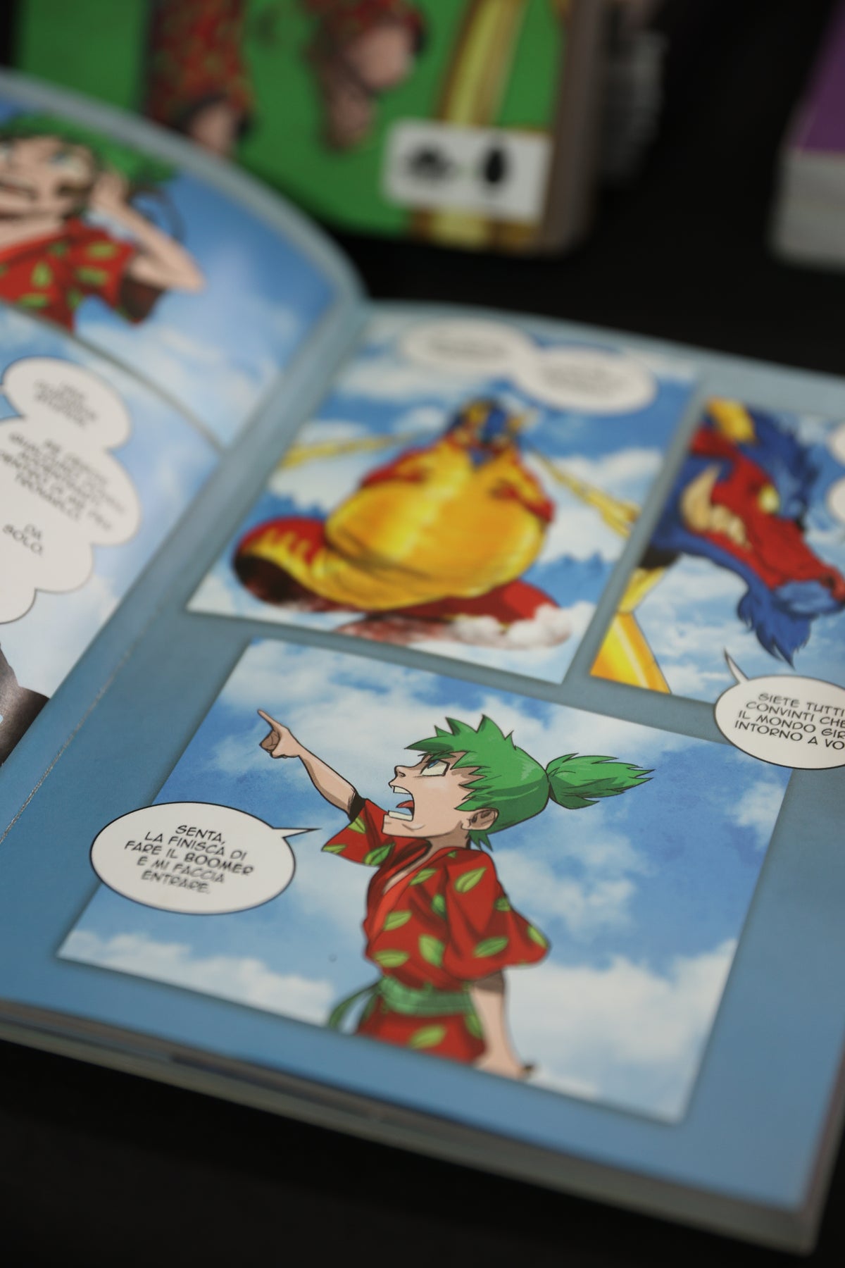 In Fondo al Drago Vol. 1 – Pagina interna del fumetto con Mochi