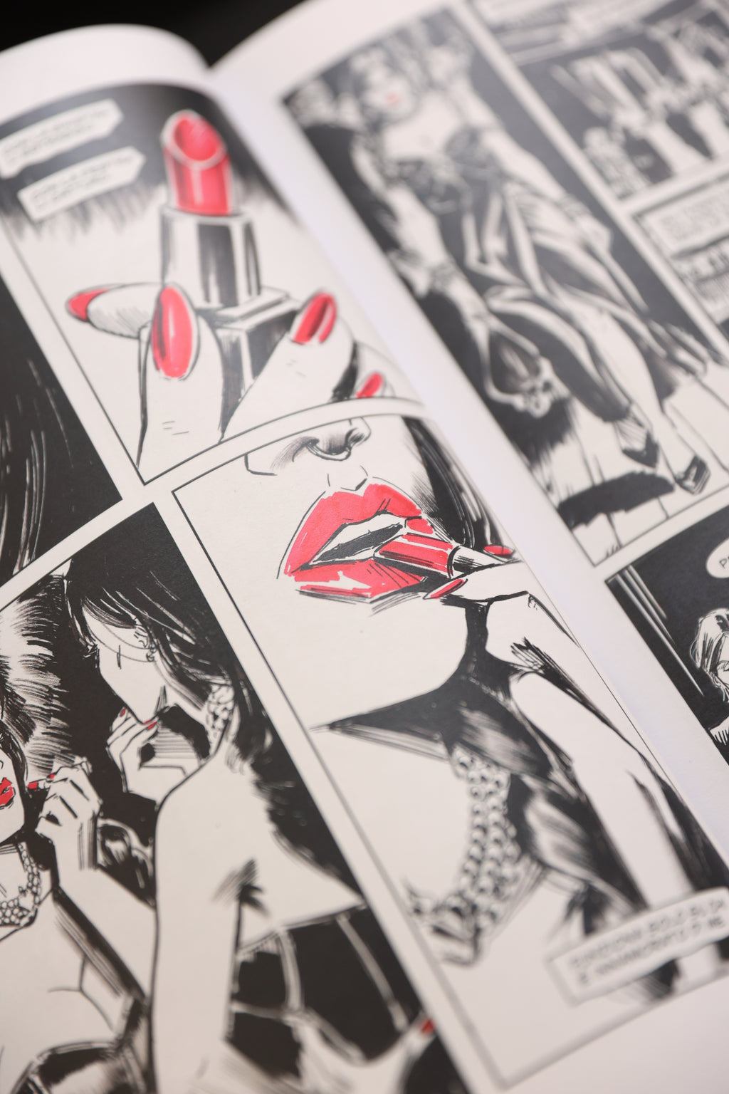 100 Cuori – Dettaglio stretto pagina interna del fumetto